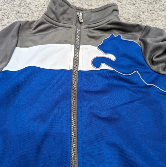 2/$30. Puma boys zip up. 3T. Grey, white & blue. - Picture 2 of 4